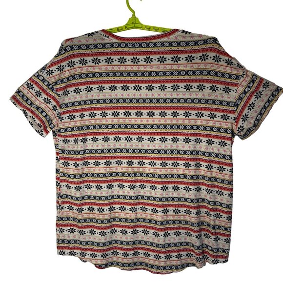 Winter Snowflake Nightshirt Women's 2X-3X Secret Treasures Recycled Polyester - Picture 2 of 6